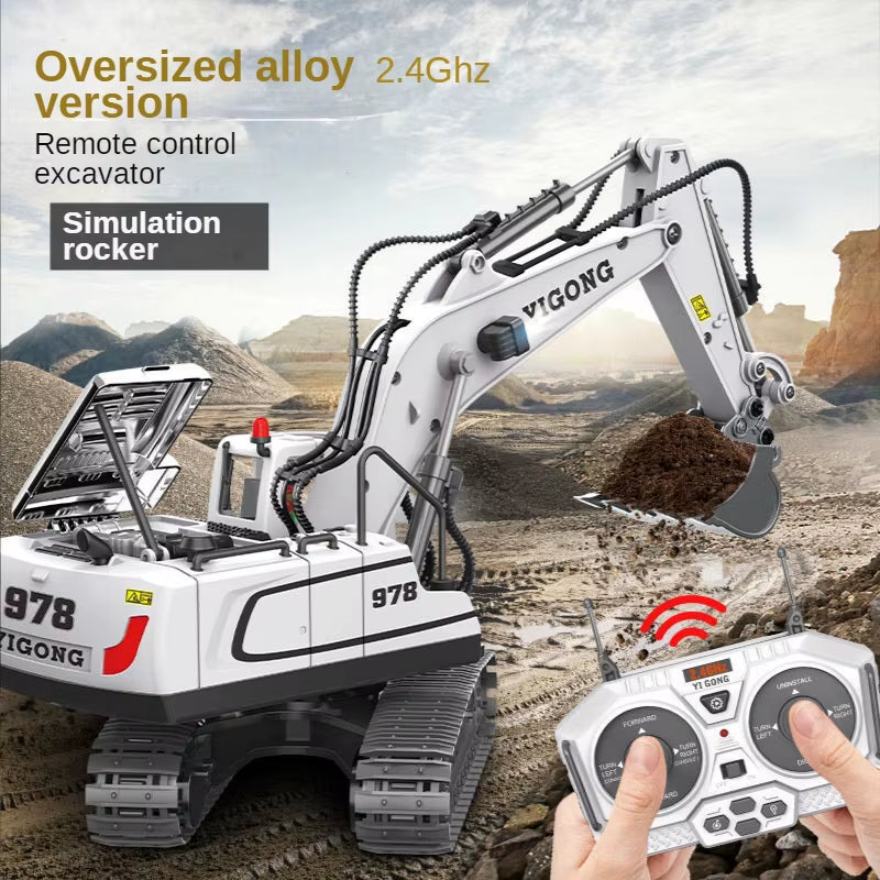 RC Car Children Toys Remote Control Car Toys for Boys Radio Control Excavator Dump Truck Bulldozer Electric Car Kids Toys Gift
