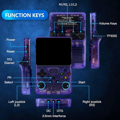 R36S Retro Handheld Video Game Console Linux System 3.5 Inch IPS Screen R35S Pro Portable Pocket Video Player 128GB Games